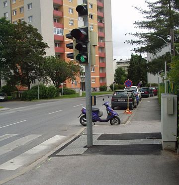 Neu verlegtes Grazer T in der Augasse